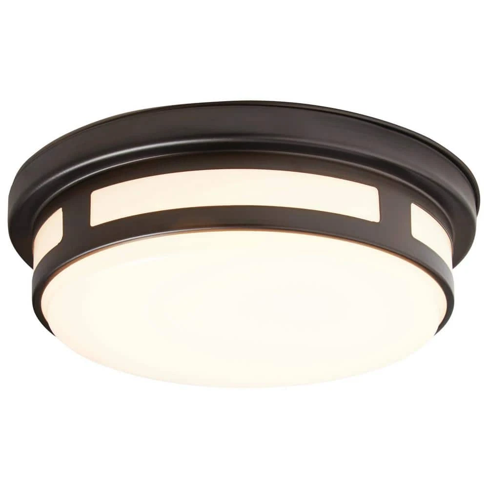 Hampton Bay 11 in. 1-Light Round Black LED Outdoor Flush Mount 2700K 3000K 4000K Entryway Deck Patio 120-277V 830 Lumens Wet Rated 10 Hampton Bay 11 in. 1-Light Round Black LED Outdoor Flush Mount 2700K 3000K 4000K Entryway Deck Patio 120-277V 830 Lumens Wet Rated - Image 10