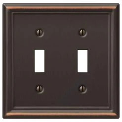 Hampton Bay Ascher 2 Gang Toggle and 1 Gang Duplex Steel Wall Plate Combo Pack - Aged Bronze 8 Hampton Bay Ascher 2 Gang Toggle and 1 Gang Duplex Steel Wall Plate Combo Pack - Aged Bronze -Hampton Bay Shop aged bronze hampton bay combination wall plates 149ttdbhb ddbhb 4f 1000