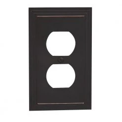 Hampton Bay Aged Bronze Tiered 1-Gang Duplex Metal Wall Plate (4-Pack) 11 Hampton Bay Aged Bronze Tiered 1-Gang Duplex Metal Wall Plate (4-Pack) -Hampton Bay Shop aged bronze hampton bay outlet wall plates 84dvbhb 4 40 1000