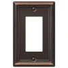 Hampton Bay Ascher 1 Gang Rocker Steel Wall Plate - Aged Bronze