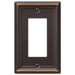 Hampton Bay Ascher 1 Gang Rocker Steel Wall Plate - Aged Bronze