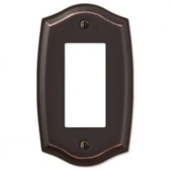 Hampton Bay Vineyard 1 Gang Rocker Steel Wall Plate - Aged Bronze