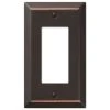 Hampton Bay Metallic 1 Gang Rocker Steel Wall Plate - Aged Bronze