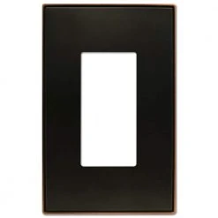 Hampton Bay Ansley 1 Gang Rocker Metal Wall Plate - Aged Bronze