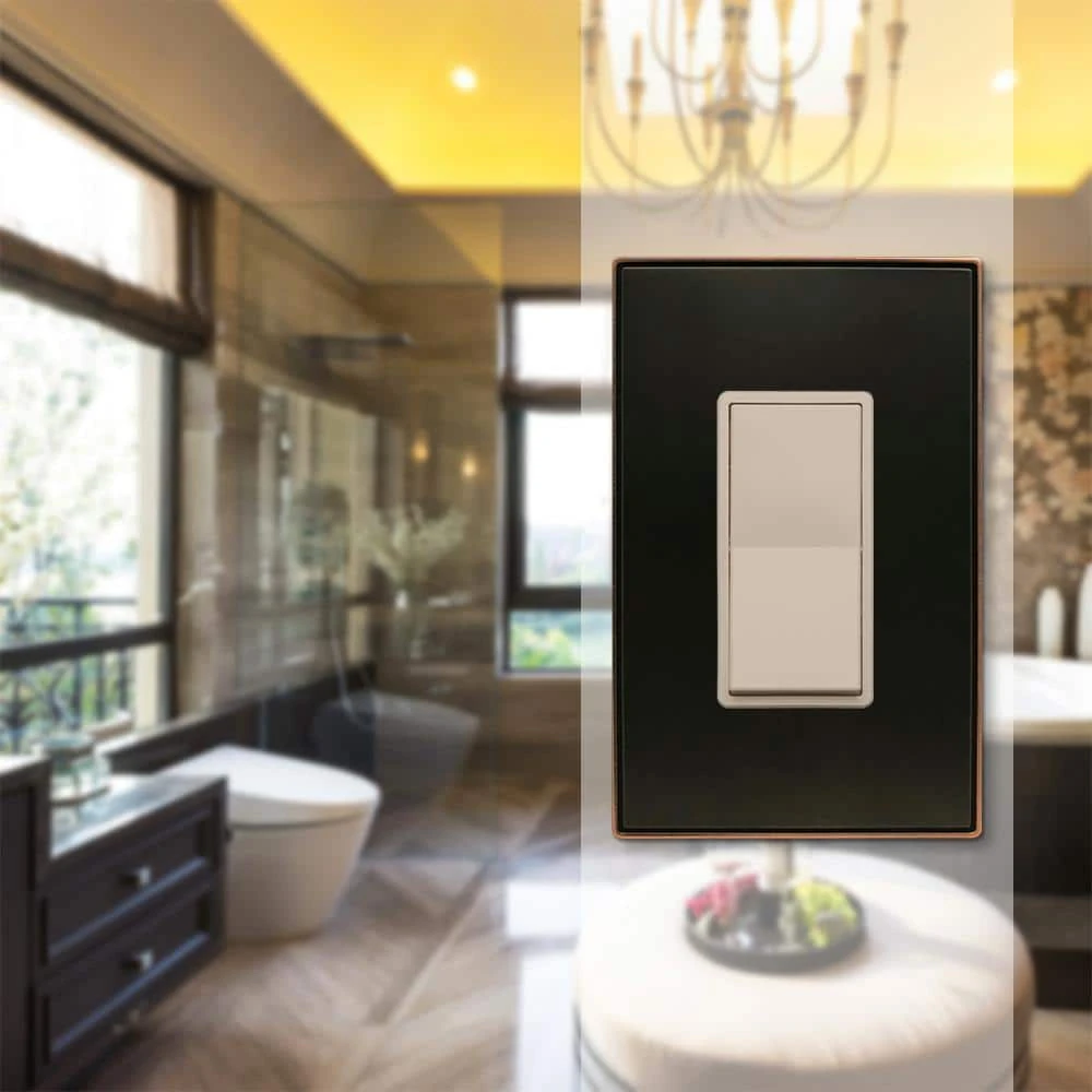 Hampton Bay Ansley Aged Bronze 1-Gang Decorator/Rocker Metal Wall Plate (4-Pack) 2 Hampton Bay Ansley Aged Bronze 1-Gang Decorator/Rocker Metal Wall Plate (4-Pack) - Image 2