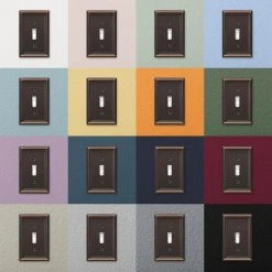Hampton Bay Ascher 1 Gang Toggle Steel Wall Plate - Aged Bronze -Hampton Bay Shop aged bronze hampton bay toggle light switch plates 149tdbhb 66 1000