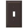 Hampton Bay Tiered 1 Gang Toggle Metal Wall Plate - Aged Bronze