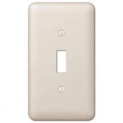 Hampton Bay Declan 1 Gang Toggle Steel Wall Plate - Almond