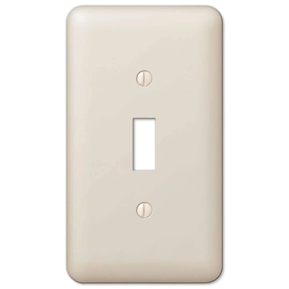 Hampton Bay Declan 1 Gang Toggle Steel Wall Plate - Almond 1 Hampton Bay Declan 1 Gang Toggle Steel Wall Plate - Almond