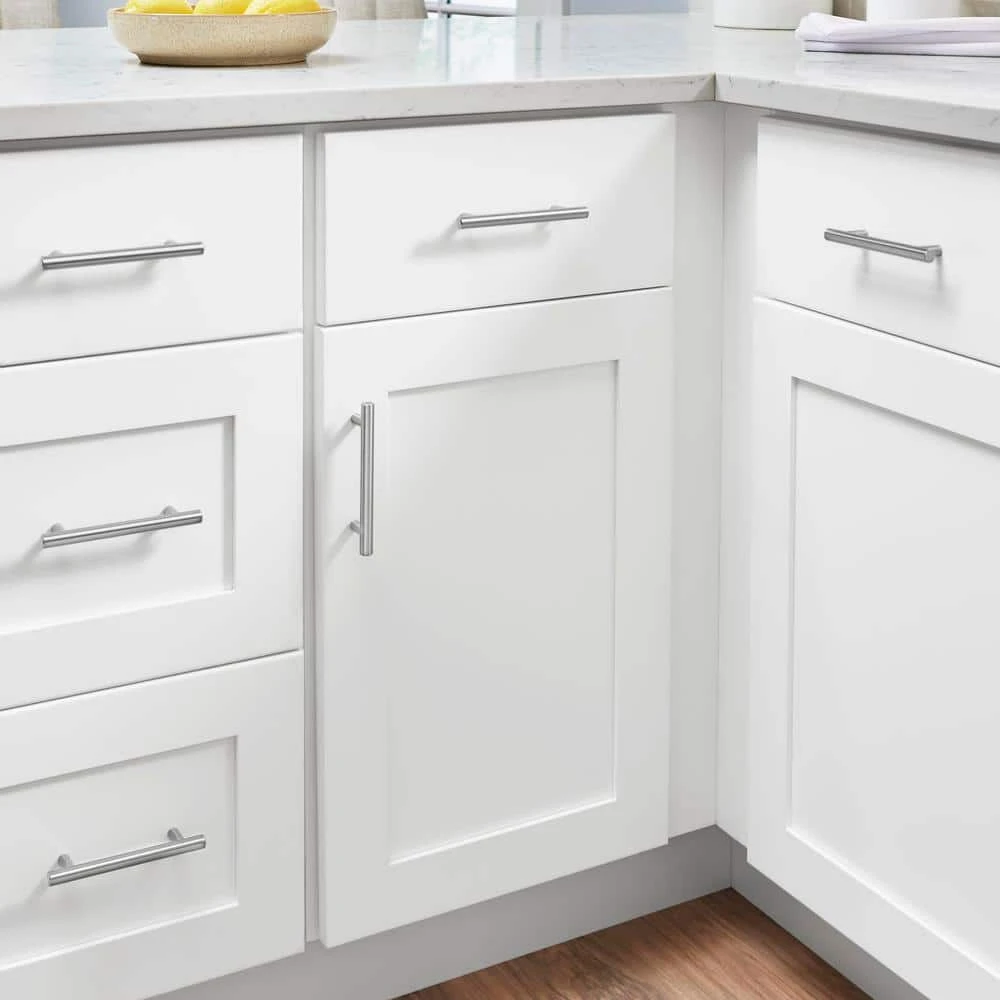 Hampton Bay Avondale Shaker Alpine White Quick Assemble Plywood 36 in Blind Corner Base Cabinet (36 in x 24 in D x 34.5 in H) 2 Hampton Bay Avondale Shaker Alpine White Quick Assemble Plywood 36 in Blind Corner Base Cabinet (36 in x 24 in D x 34.5 in H) - Image 2