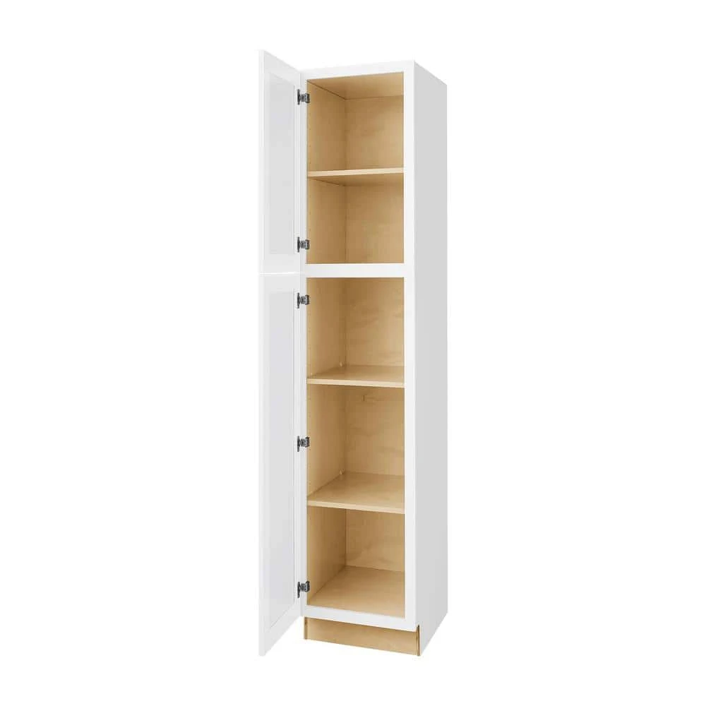 Hampton Bay Avondale Shaker Alpine White Quick Assemble Plywood 18 in Pantry Kitchen Cabinet (18 in W x 84 in H x 24 in D) 4 Hampton Bay Avondale Shaker Alpine White Quick Assemble Plywood 18 in Pantry Kitchen Cabinet (18 in W x 84 in H x 24 in D) - Image 4