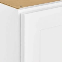 Hampton Bay Avondale Shaker Alpine White Quick Assemble Plywood 30 in x 18 in Wall Bridge Cabinet (30 in W x 18 in H x 12 in D) -Hampton Bay Shop alpine white hampton bay ready to assemble kitchen cabinets w301812 1d 1000