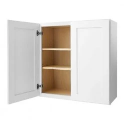 Hampton Bay Avondale Shaker Alpine White Quick Assemble Plywood 30 in Wall Kitchen Cabinet (30 in W x 30 in H x 12 in D) -Hampton Bay Shop alpine white hampton bay ready to assemble kitchen cabinets w3030 a0 1000