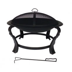 Hampton Bay Ashcraft 30 in. Steel Round Fire Pit