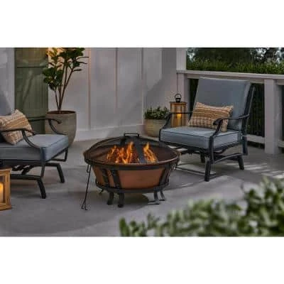 Hampton Bay 34 in. Whitlock Cast Iron Fire Pit 1 Hampton Bay 34 in. Whitlock Cast Iron Fire Pit
