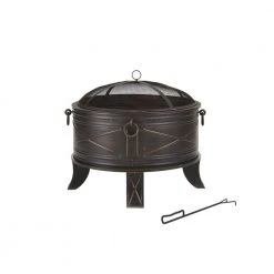 Hampton Bay Quadripod 26 in. Round Fire Pit
