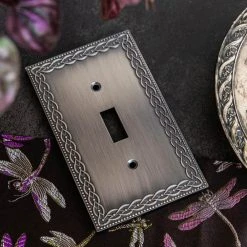 Hampton Bay Amelia 1 Gang Rocker Metal Wall Plate - Antique Nickel 12 Hampton Bay Amelia 1 Gang Rocker Metal Wall Plate - Antique Nickel -Hampton Bay Shop antique nickel hampton bay rocker light switch plates 93ranhb 1f 1000