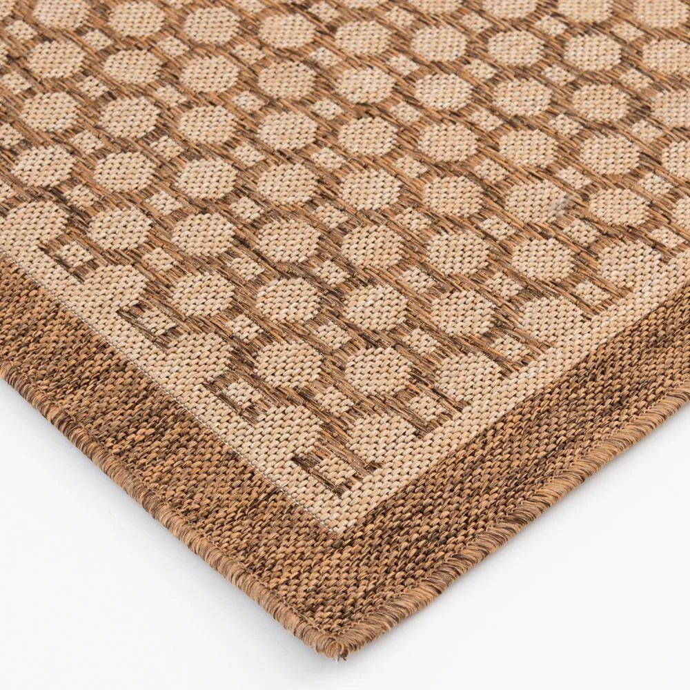Hampton Bay Beige and Brown 8 ft. x 10 ft. Geometric Polypropylene Indoor/Outdoor Area Rug 7 Hampton Bay Beige and Brown 8 ft. x 10 ft. Geometric Polypropylene Indoor/Outdoor Area Rug - Image 7