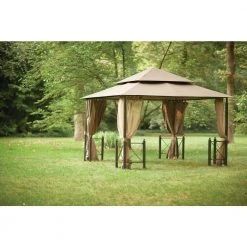 Hampton Bay Replacement Privacy Wall Outdoor Patio for 12 ft. x 12 ft. Harbor Gazebo 11 Hampton Bay Replacement Privacy Wall Outdoor Patio for 12 ft. x 12 ft. Harbor Gazebo -Hampton Bay Shop beige cream hampton bay gazebos x1250b wall 31 1000