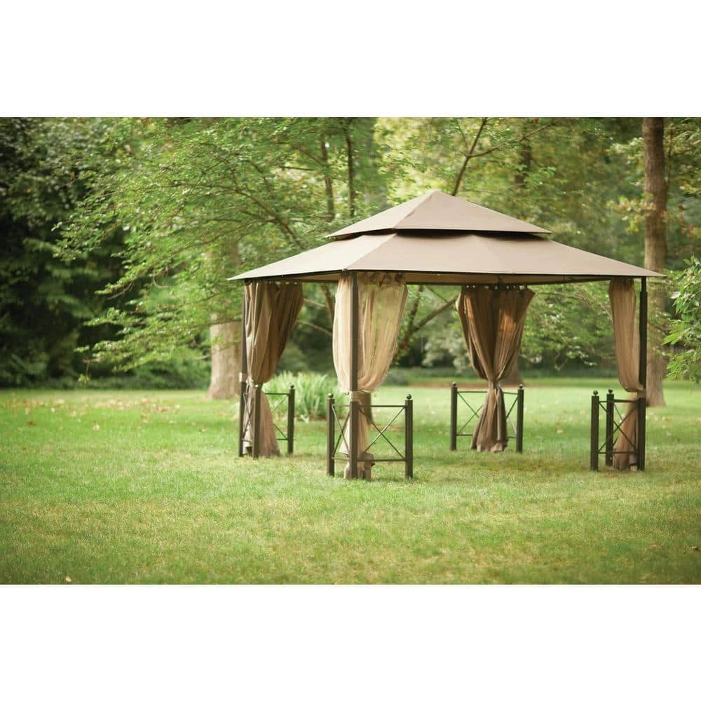 Hampton Bay Replacement Privacy Wall Outdoor Patio for 12 ft. x 12 ft. Harbor Gazebo 6 Hampton Bay Replacement Privacy Wall Outdoor Patio for 12 ft. x 12 ft. Harbor Gazebo - Image 6