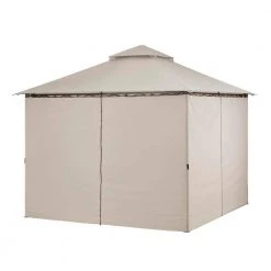 Hampton Bay Palantine 10.5 ft. x 10.5 ft. Tan Soft Top Gazebo 8 Hampton Bay Palantine 10.5 ft. x 10.5 ft. Tan Soft Top Gazebo -Hampton Bay Shop beige hampton bay gazebos sy21020501a c 40 1000