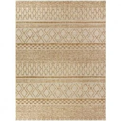 Hampton Bay Beige 9 ft. x 12 ft. Global Indoor/Outdoor Area Rug
