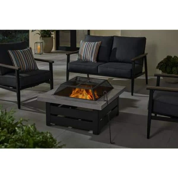 Hampton Bay 24 in. Outdoor Square Steel Fire Pit Insert Replacement Set (3-Pieces) 3 Hampton Bay 24 in. Outdoor Square Steel Fire Pit Insert Replacement Set (3-Pieces) - Image 3