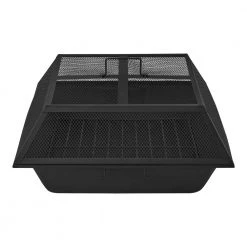 Hampton Bay 24 in. Outdoor Square Steel Fire Pit Insert Replacement Set (3-Pieces)