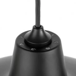 Hampton Bay 1-Light Black Warehouse Pendant Hanging Light with Metal Shade -Hampton Bay Shop black hampton bay chandeliers af 1032r bk 1f 1000