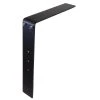 Hampton Bay 10 in. L Black Steel Low Profile Adjustable Countertop Island Support Bracket