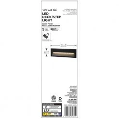 Hampton Bay Black Integrated LED Deck Light -Hampton Bay Shop black hampton bay deck rail lights jao2601l 4f 1000