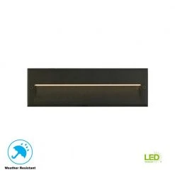 Hampton Bay Black Integrated LED Deck Light