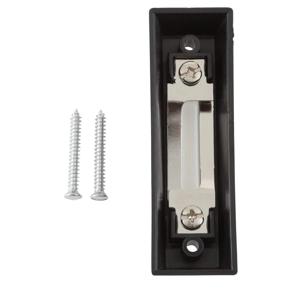 Hampton Bay Wired Doorbell Push Button, Black 2 Hampton Bay Wired Doorbell Push Button, Black - Image 2