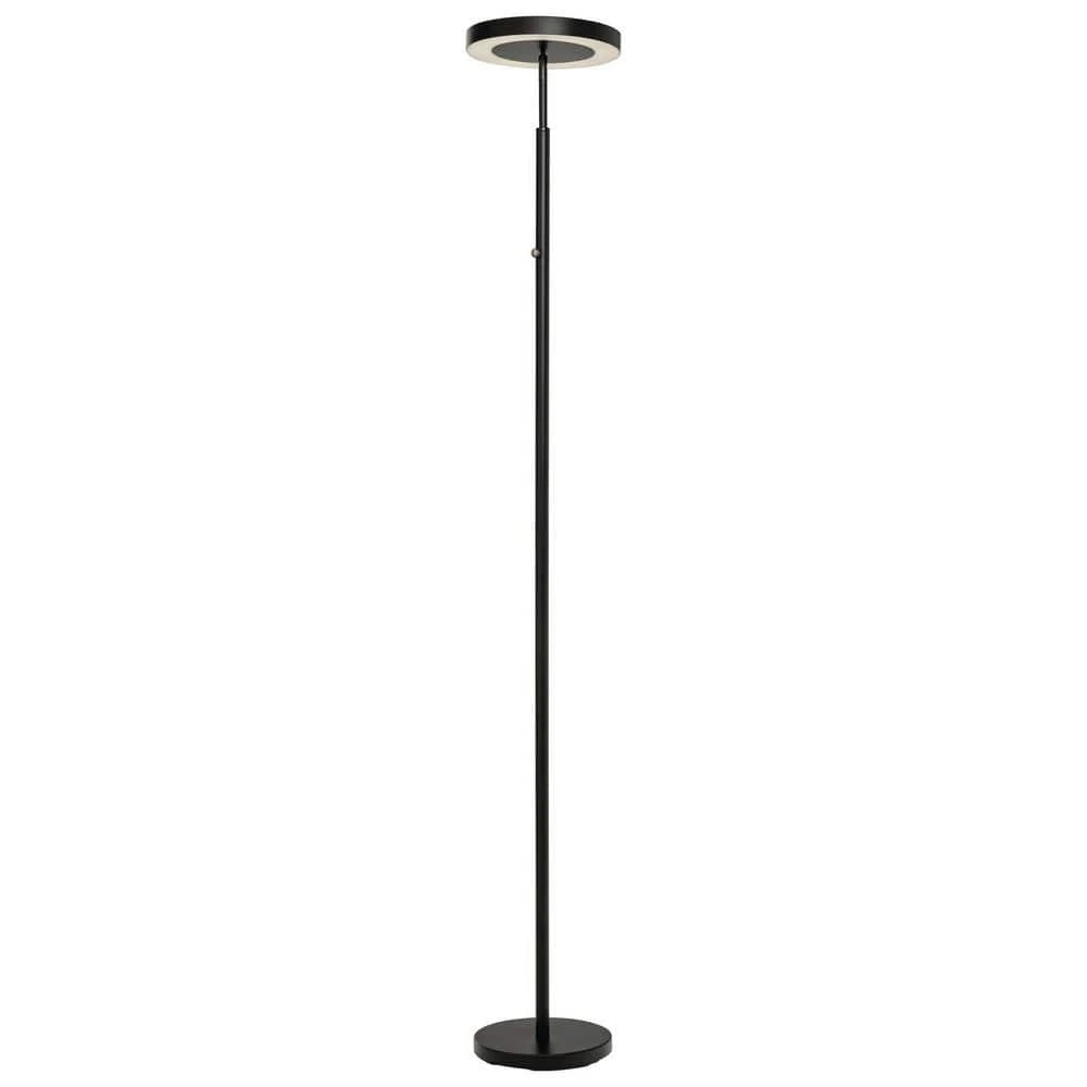 Hampton Bay 71.65 in. Black LED Floor Lamp 6 Hampton Bay 71.65 in. Black LED Floor Lamp - Image 6