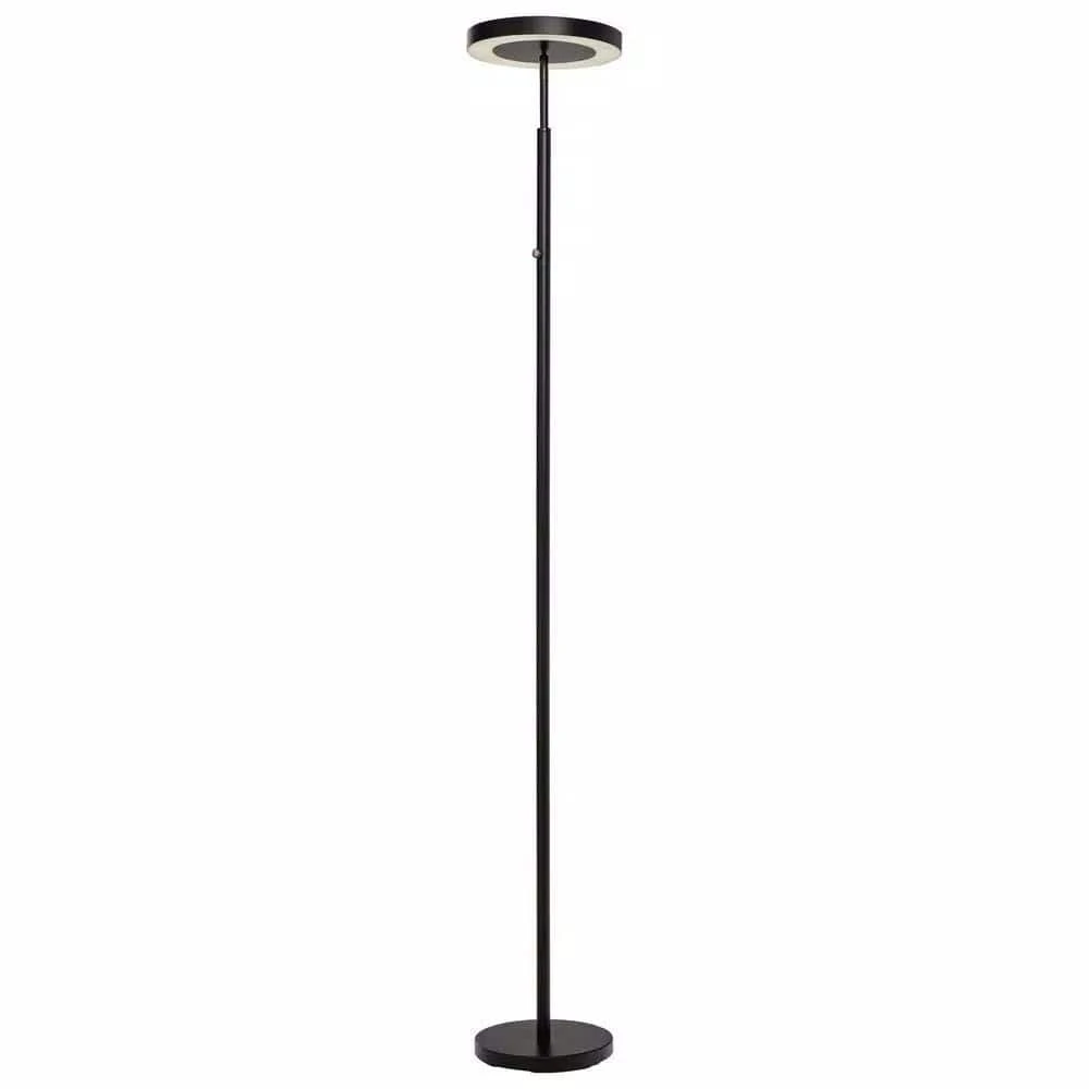 Hampton Bay 71.65 in. Black LED Floor Lamp 1 Hampton Bay 71.65 in. Black LED Floor Lamp