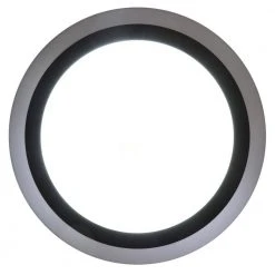 Hampton Bay Clement 13 in. Round Black Flat Panel SW/BW/DL Color Choice Selectable LED with Night Light Flush Mount -Hampton Bay Shop black hampton bay flush mount lights fp13 3cct nl hd 1f 1000