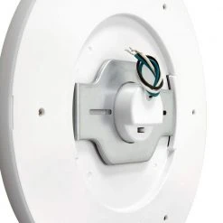 Hampton Bay Clement 13 in. Round Black Flat Panel SW/BW/DL Color Choice Selectable LED with Night Light Flush Mount -Hampton Bay Shop black hampton bay flush mount lights fp13 3cct nl hd 66 1000