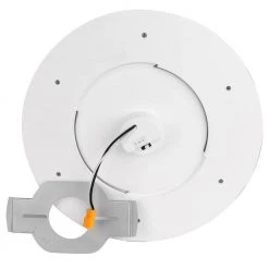 Hampton Bay Clement 13 in. Round Black Flat Panel SW/BW/DL Color Choice Selectable LED with Night Light Flush Mount -Hampton Bay Shop black hampton bay flush mount lights fp13 3cct nl hd 77 1000