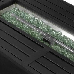 Hampton Bay 30 in. Outdoor Steel Propane Black Gas Fire Pit Table -Hampton Bay Shop black hampton bay gas fire pits gft 61358 c3 1000