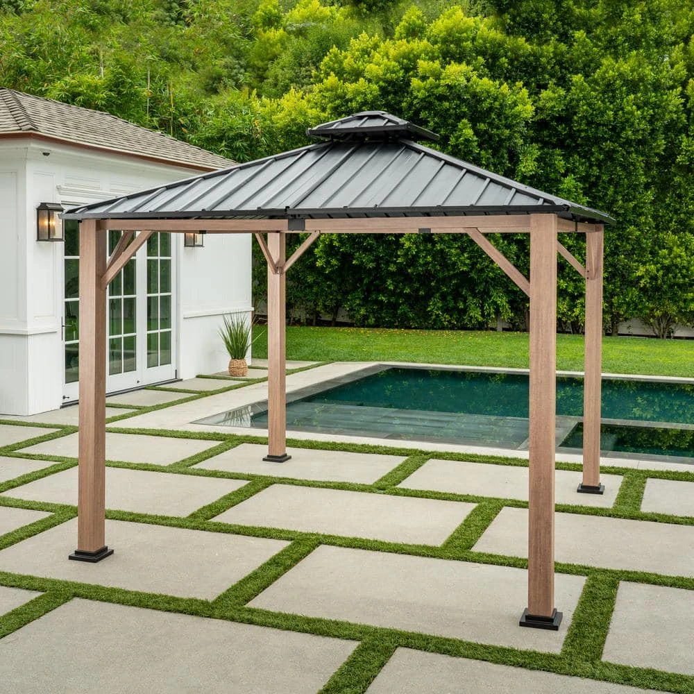 Hampton Bay 12 ft. x 12 ft. Lorston Gazebo Outdoor Patio Replacement Netting 3 Hampton Bay 12 ft. x 12 ft. Lorston Gazebo Outdoor Patio Replacement Netting - Image 3