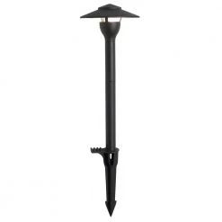 Hampton Bay Low-Voltage 30-Watt Integrated LED Outdoor Black Landscape Path Light Kit (6-Pack) -Hampton Bay Shop black hampton bay landscape light kits dl10103bks 40 1000