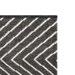 Hampton Bay Chevron Maze Black 5 ft. x 7 ft. Indoor/Outdoor Area Rug -Hampton Bay Shop black hampton bay outdoor rugs 3004133 1d 1000