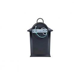 Hampton Bay ASHTON 1-Light Black Outdoor Wall Mount Lantern Sconce with Seeded Glass -Hampton Bay Shop black hampton bay outdoor sconces 5284002012 66 1000