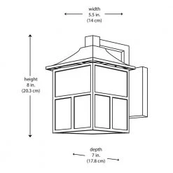 Hampton Bay Black Outdoor Integrated LED Wall Lantern Sconce (2-Pack) -Hampton Bay Shop black hampton bay outdoor sconces bal 012 c3 1000