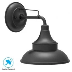 Hampton Bay Black Outdoor Barn Light Wall Mount Sconce -Hampton Bay Shop black hampton bay outdoor sconces ew10139bk 31 1000