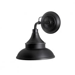 Hampton Bay Black Outdoor Barn Light Wall Mount Sconce
