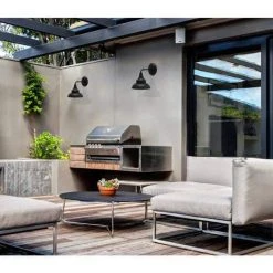 Hampton Bay Black Outdoor Barn Light Wall Mount Sconce -Hampton Bay Shop black hampton bay outdoor sconces ew10139bk c3 1000