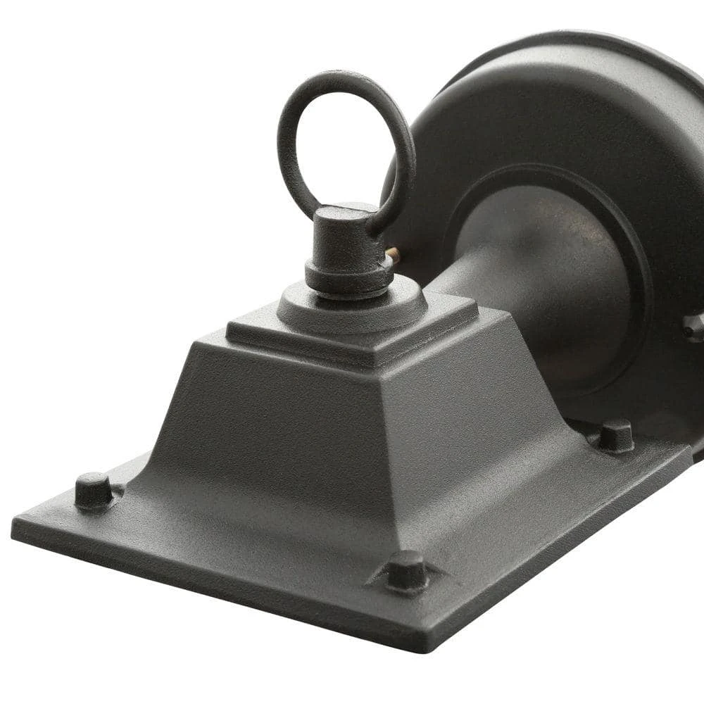 Hampton Bay 8.5 in. Black Decorative Outdoor Coach Wall Lantern with Clear Glass Shade 4 Hampton Bay 8.5 in. Black Decorative Outdoor Coach Wall Lantern with Clear Glass Shade - Image 4