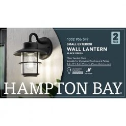 Hampton Bay 1-Light Black Outdoor Wall Lantern Sconce (2-Pack) 15 Hampton Bay 1-Light Black Outdoor Wall Lantern Sconce (2-Pack) -Hampton Bay Shop black hampton bay outdoor sconces jbo1691a 4 fa 1000