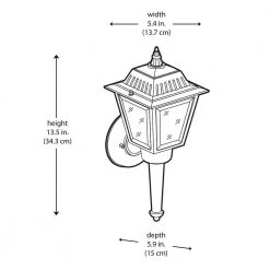 Hampton Bay 1-Light Black Outdoor Wall Lantern Sconce 8 Hampton Bay 1-Light Black Outdoor Wall Lantern Sconce -Hampton Bay Shop black hampton bay outdoor sconces kb 5004 40 1000